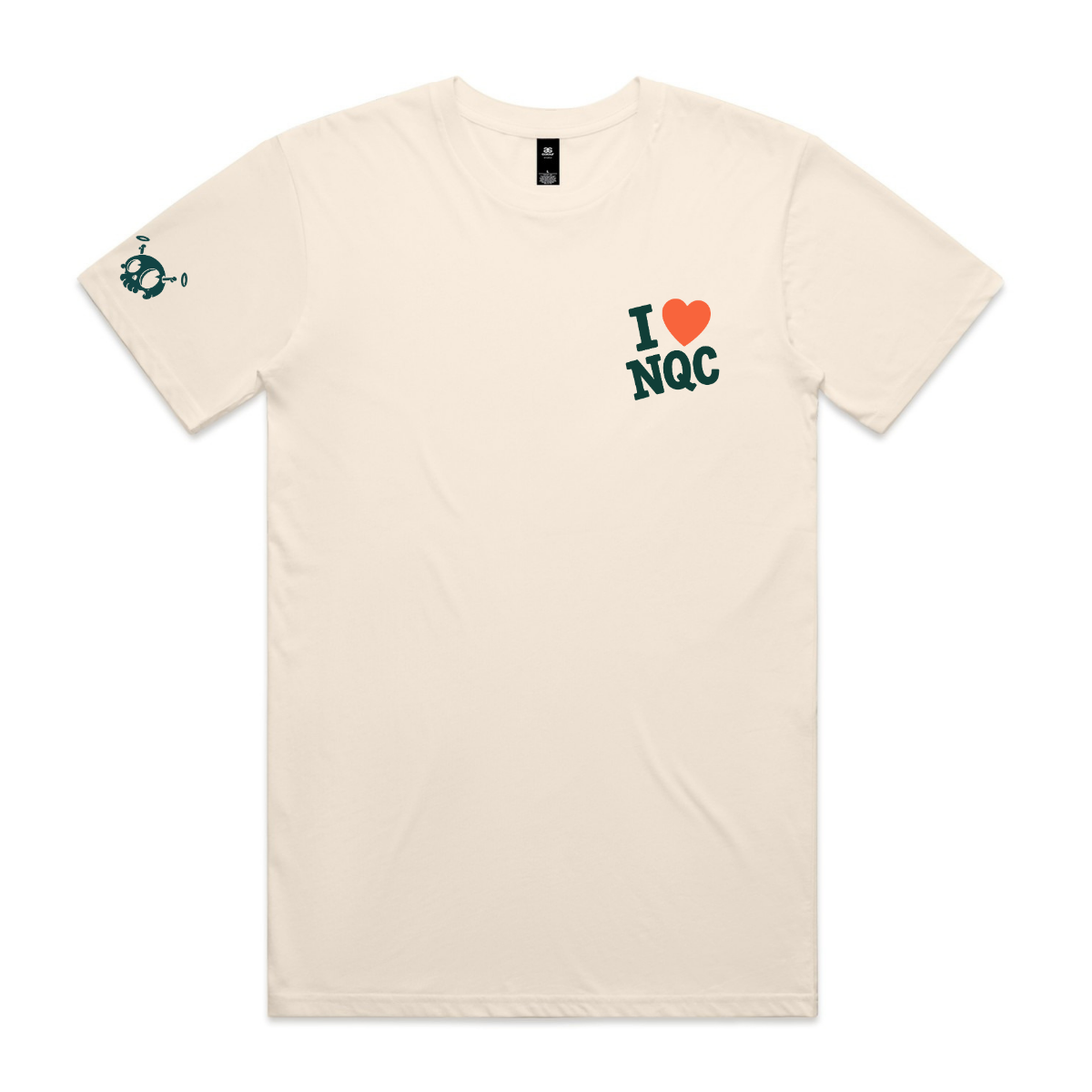 Ecru I Love NQC Tee-1