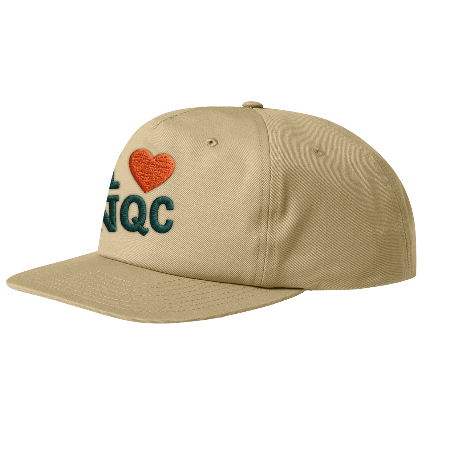 Khaki I Love NQC Cap-2