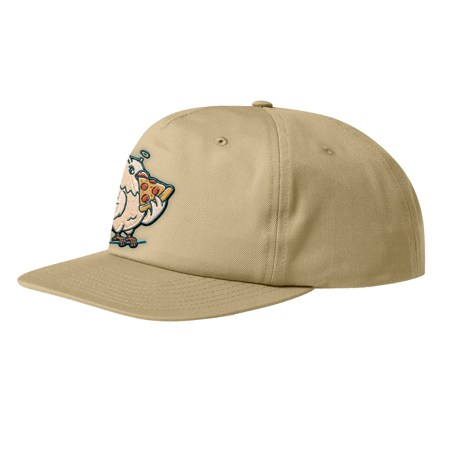 Khaki Pizza Pigeon Cap-2