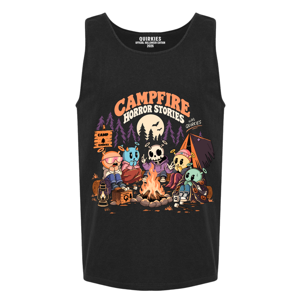Campfire Horror Stories Tank Top | Black
