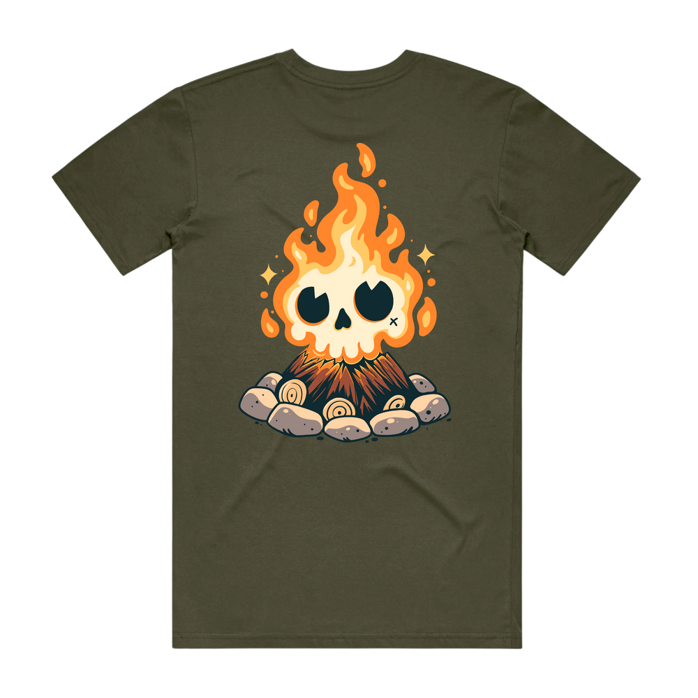 Quirkie Flame Tee | Army